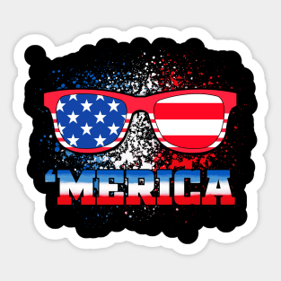 Merica! 4th of July Sticker